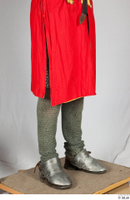  Photos Medieval Knight in mail armor 8 Historical Medieval soldier leg mail leggings red tabard 0008.jpg